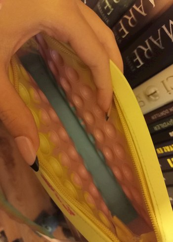 Renkli Popitli Cocuk Clutch Çanta - Görsel 3