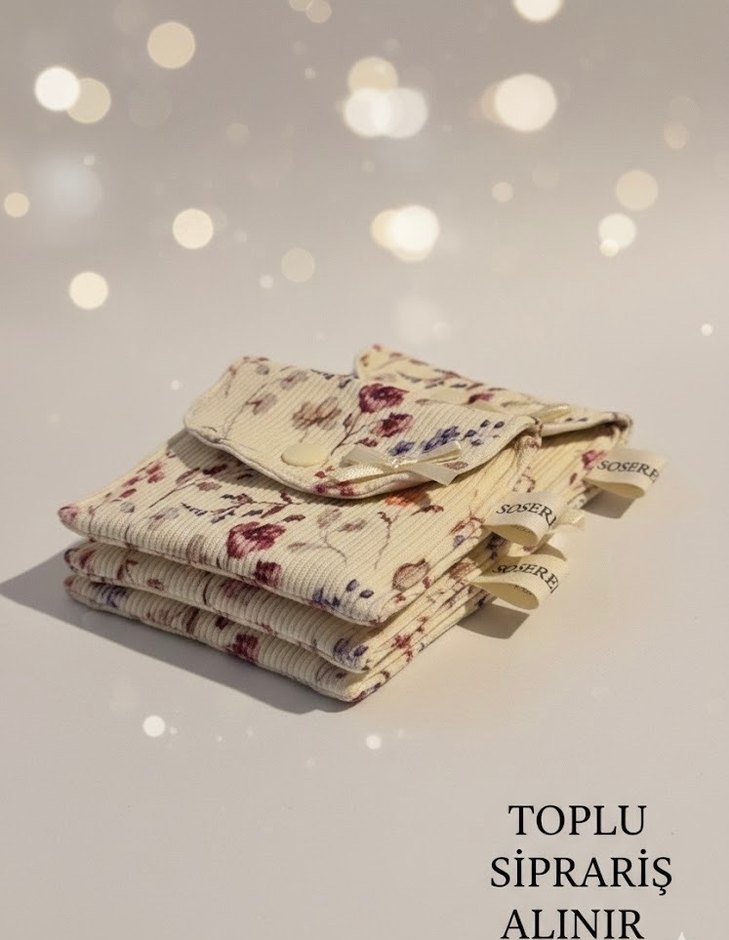 Çiçek Desenli Kadın Bohem Cüzdan 4lü set - Görsel 2