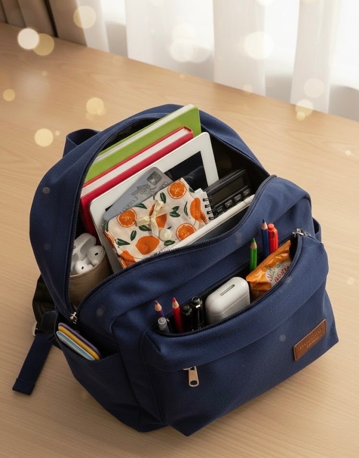 Portakal Desenli Elastik Kadın Cüzdanı - Görsel 3