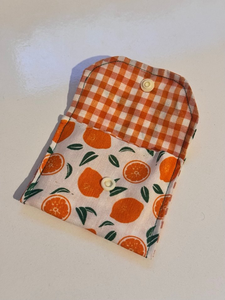 Portakal Desenli Elastik Kadın Cüzdanı - Görsel 2