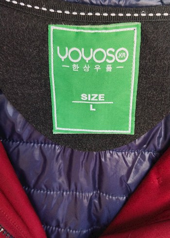 Yoyoso Bordo Düğmeli Kadın Mont - Görsel 2