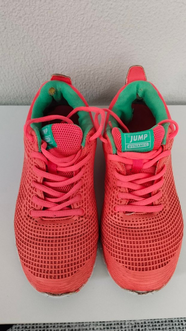 Kadın Turuncu Elastik Spor Ayakkabı - Görsel 2