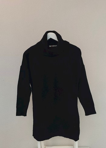 Siyah  Balıkçı Yaka Kadın Triko Kazak - Görsel 2