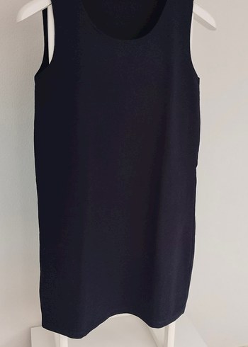 Siyah Midi Kadın Kolsuz Basic Atlet - Görsel 2