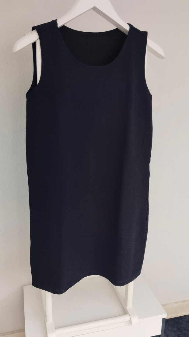 Siyah Midi Kadın Kolsuz Basic Atlet - Görsel 2