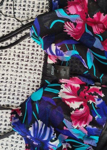 Çok Renkli Gecelik Ev  Elbisesi - Görsel 2