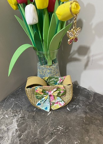 Renkli Fiyonk Detaylı Bohem Kadın Çanta - Görsel 2