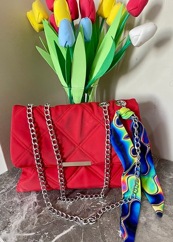 Renkli Bağlamalı Kadın Çanta - Görsel 4