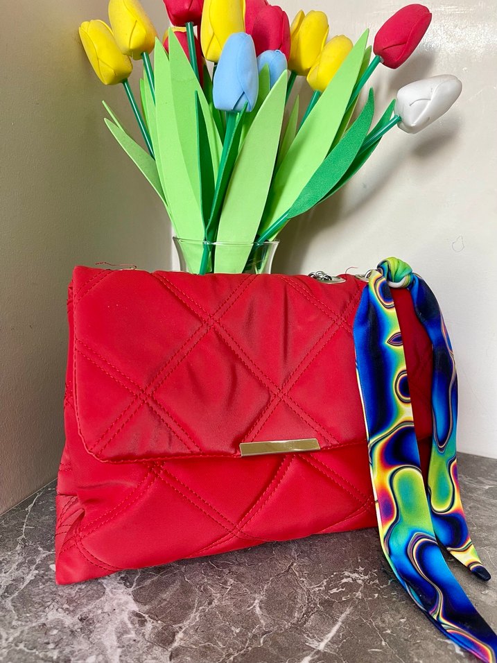 Renkli Bağlamalı Kadın Çanta - Görsel 2