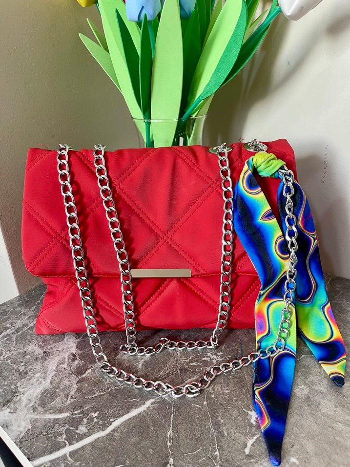 Renkli Bağlamalı Kadın Çanta - Görsel 3