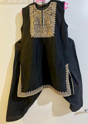 Kızlar için siyah şalvar kameez - Görsel 4