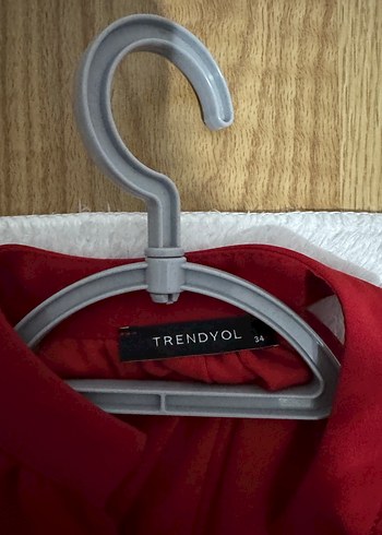 Kırmızı Mini Kadın Elbise Fırfırlı - Görsel 2