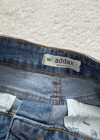 Düğmeli Mavi Denim Mini Etek - Görsel 2
