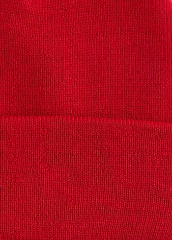 Kırmızı Triko Bere - Görsel 3