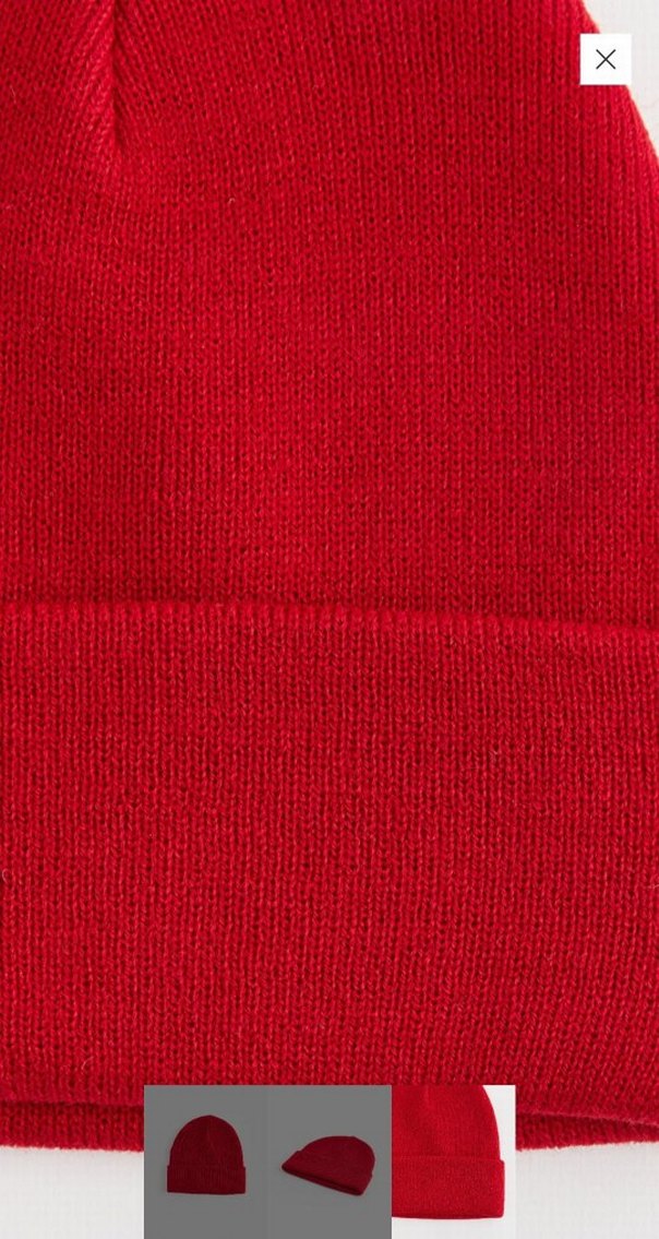 Kırmızı Triko Bere - Görsel 3