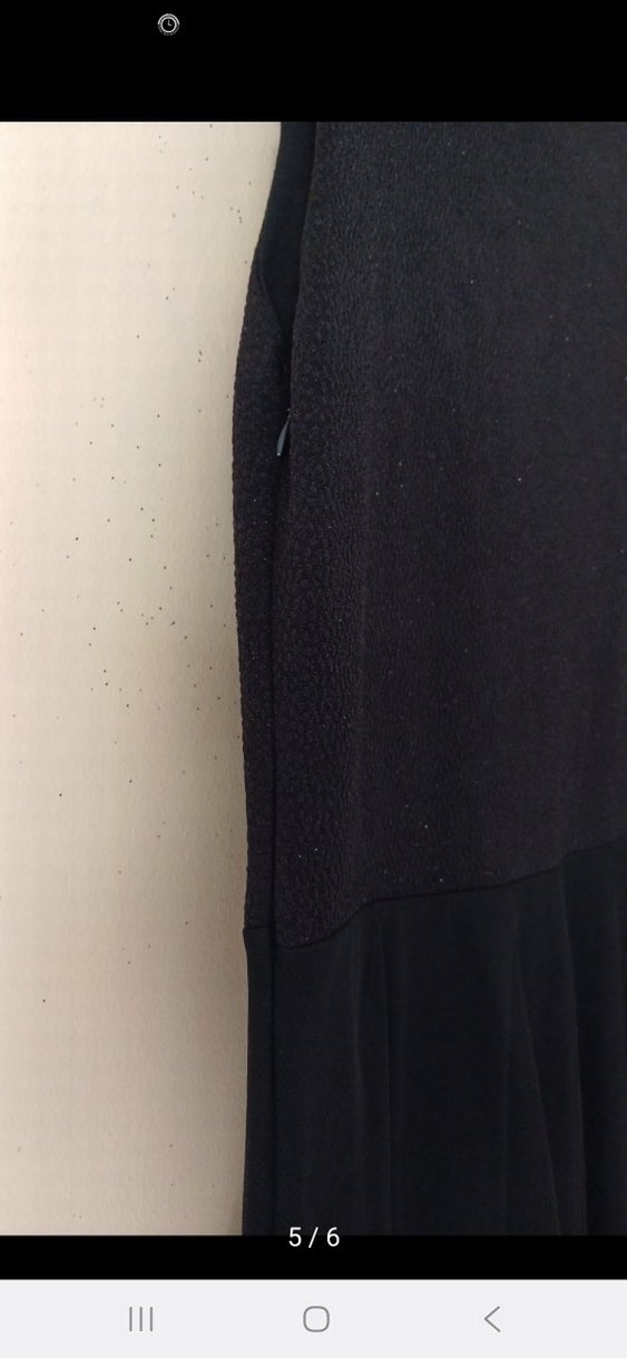 Siyah Simli Uzun Tül Abiye Elbise - Görsel 4