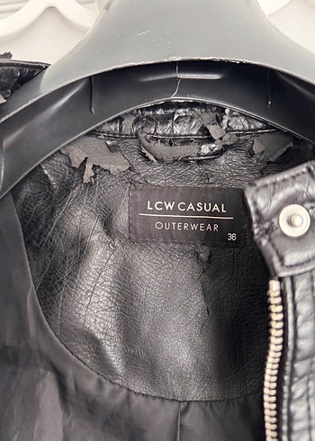 Kadın Siyah Deri Biker Ceket - Görsel 3