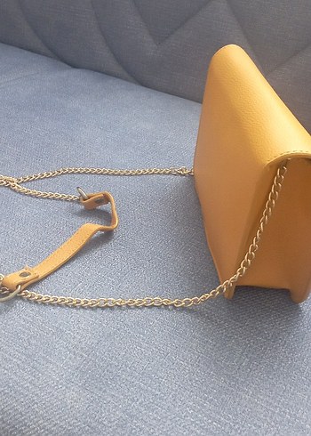 Bej Deri Kadın Çanta Tokalı Modern - Görsel 2