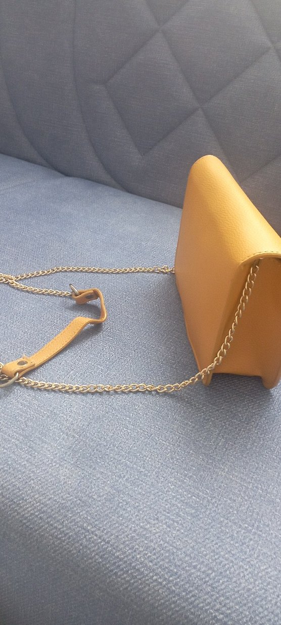 Bej Deri Kadın Çanta Tokalı Modern - Görsel 2