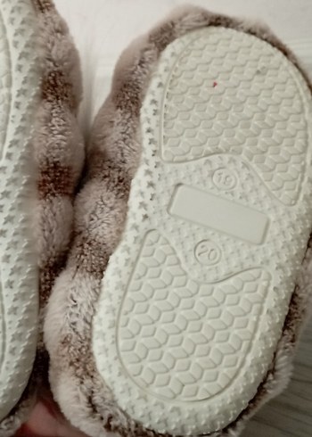 Çocuk Peluş Ev ayakkabısı Gözlüklü - Görsel 4