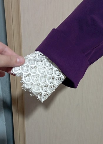 Mor Uzun Kollu Salaş Tunik - Görsel 3