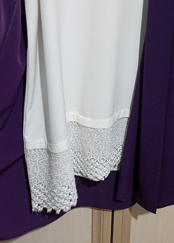 Mor Uzun Kollu Salaş Tunik - Görsel 2