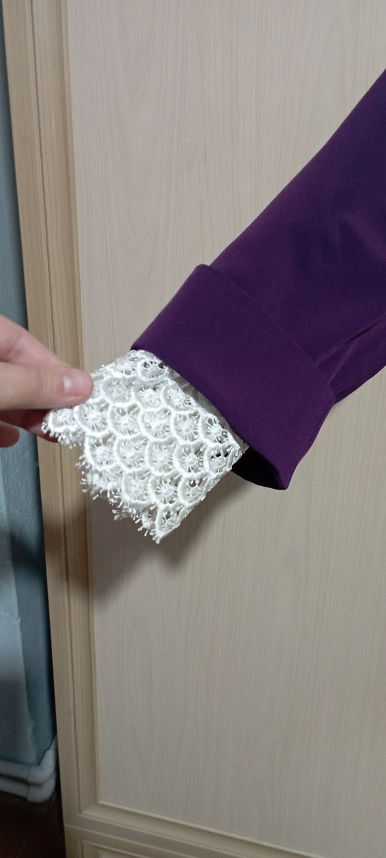 Mor Uzun Kollu Salaş Tunik - Görsel 3