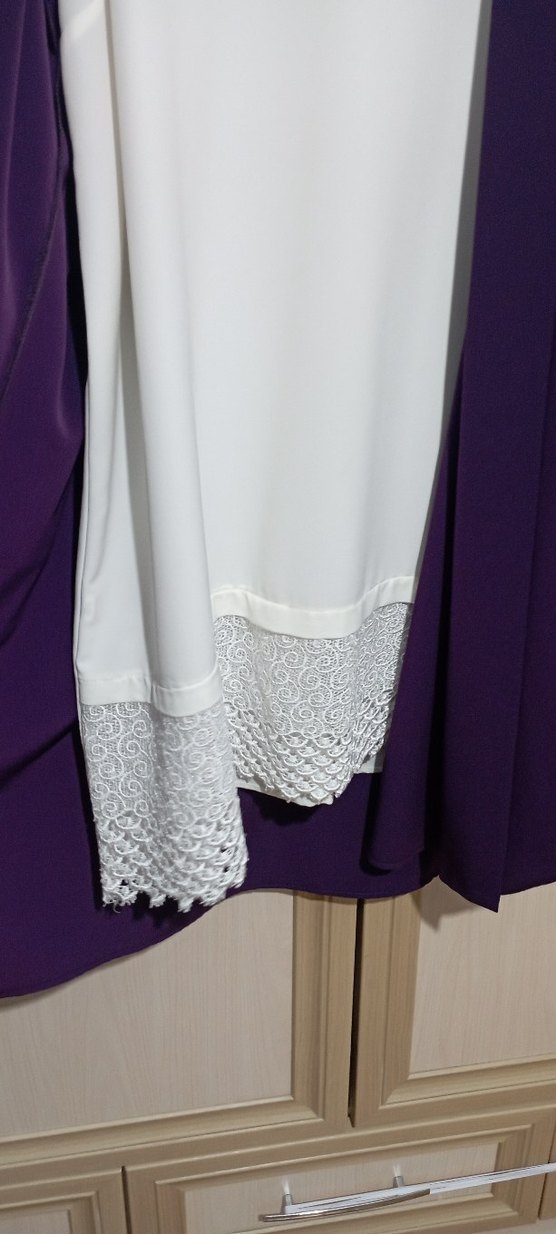 Mor Uzun Kollu Salaş Tunik - Görsel 2