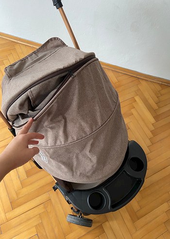 Kahverengi ve siyah Bebek Arabası - Görsel 3