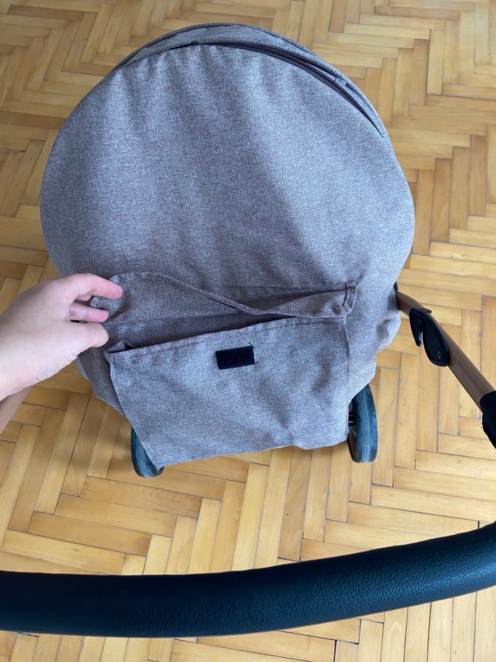 Kahverengi ve siyah Bebek Arabası - Görsel 4