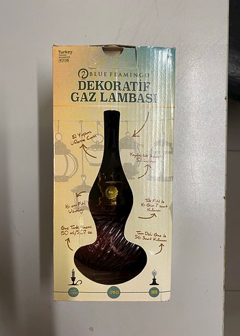 Bordo Dekoratif Gaz Lambası