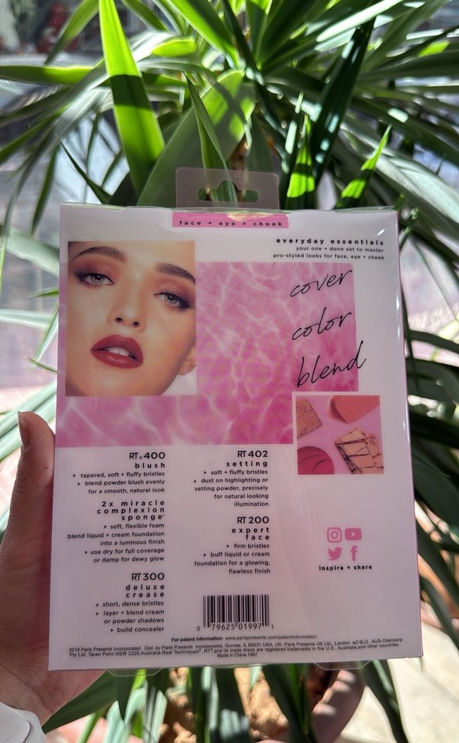 Pastel Pembe Real Techniques Makyaj Fırça Seti - Görsel 2