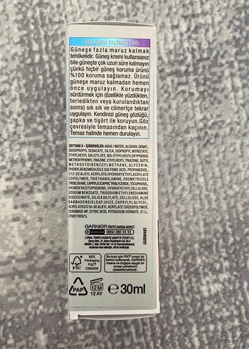 Garnier Ambre Solaire SPF 50+ Görünmez Serum - Görsel 4