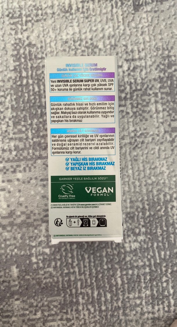 Garnier Ambre Solaire SPF 50+ Görünmez Serum - Görsel 2