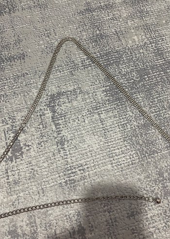 Yılan Desenli Zincir Detaylı Kadın Vücut Zinciri - Görsel 6