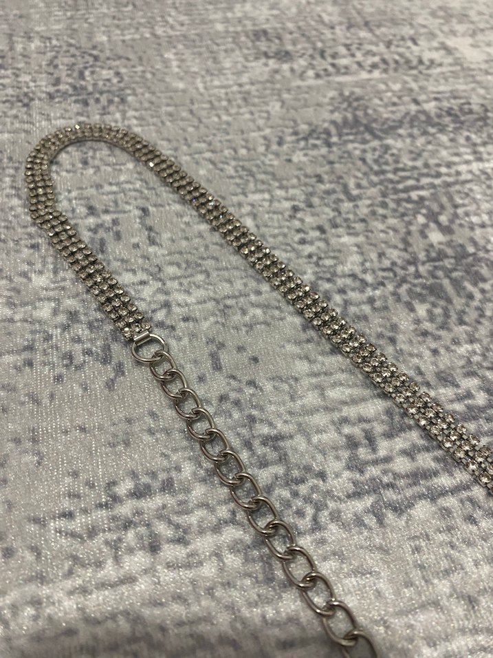 Yılan Desenli Zincir Detaylı Kadın Vücut Zinciri - Görsel 2