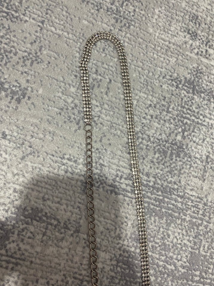 Yılan Desenli Zincir Detaylı Kadın Vücut Zinciri - Görsel 5