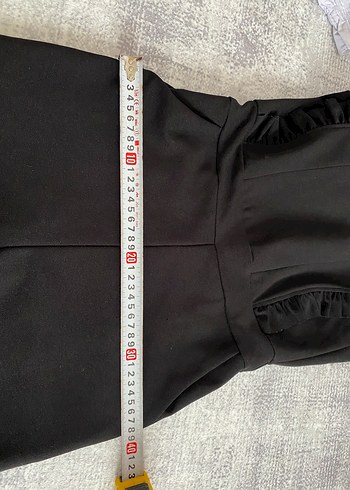 Siyah Volanlı Kadın Tulum - Görsel 8