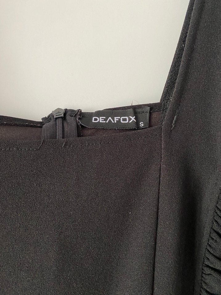 Siyah Volanlı Kadın Tulum - Görsel 3