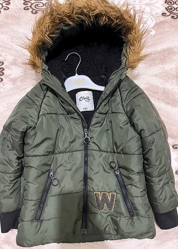 Haki Yeşili Erkek Çocuk Mont - Görsel 4