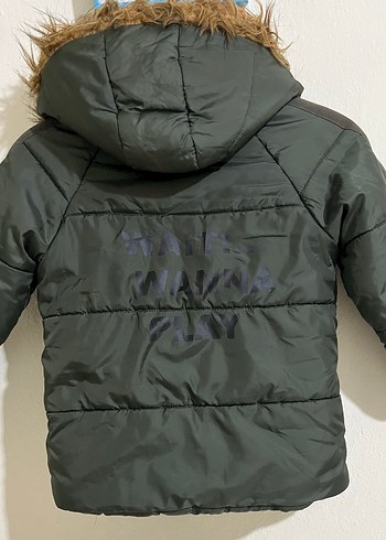 Haki Yeşili Erkek Çocuk Mont - Görsel 3