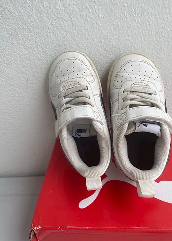 Beyaz Erkek Çocuk Spor Ayakkabı Velcro - Görsel 2