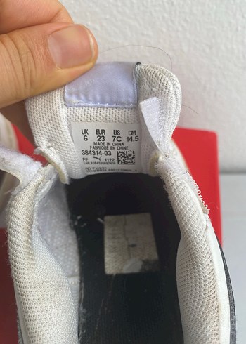 Beyaz Erkek Çocuk Spor Ayakkabı Velcro - Görsel 3