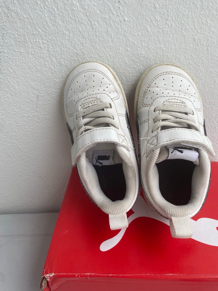 Beyaz Erkek Çocuk Spor Ayakkabı Velcro - Görsel 2