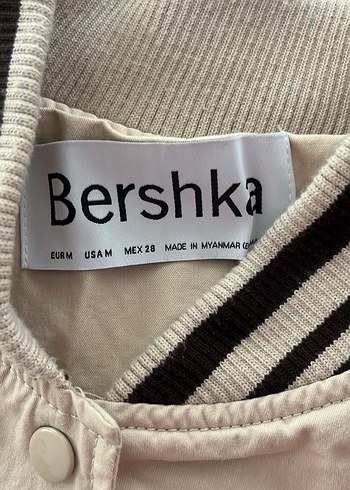 Beyaz Nakışlı Kadın Bomber Ceket - Görsel 2