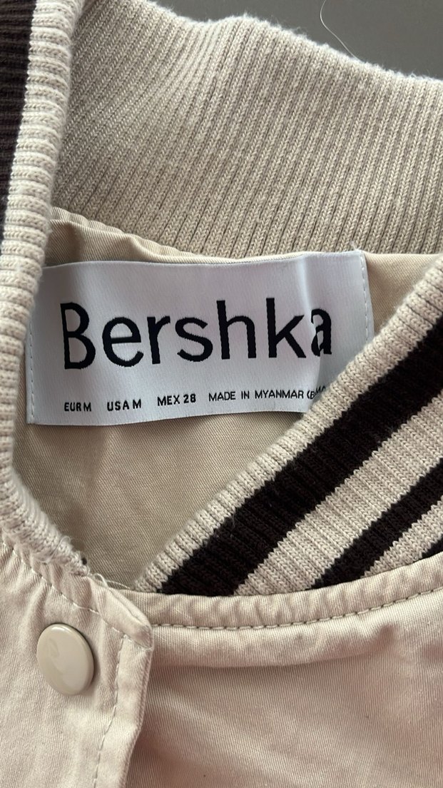 Beyaz Nakışlı Kadın Bomber Ceket - Görsel 2