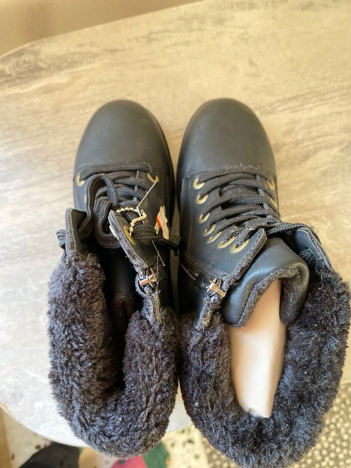 Siyah Kadın Günlük Kemerli Dolgu Topuk Bot - Görsel 4