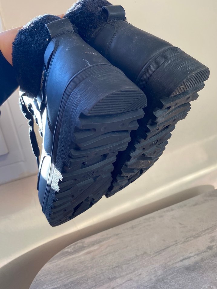 Siyah Kadın Günlük Kemerli Dolgu Topuk Bot - Görsel 3