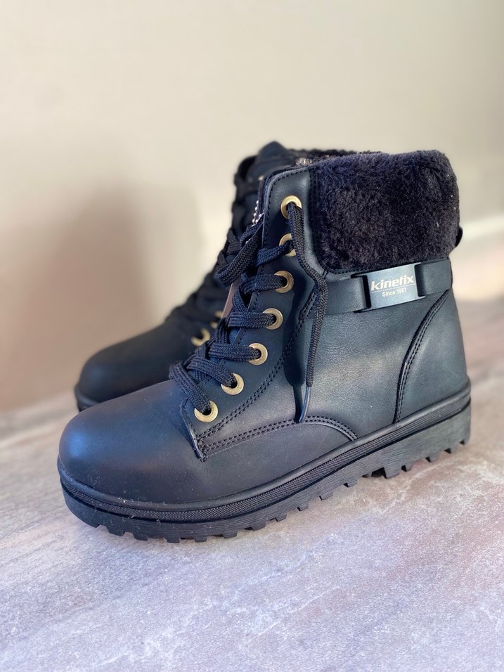 Siyah Kadın Günlük Kemerli Dolgu Topuk Bot - Görsel 2