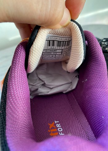 Mor Detaylı Bağcıklı Kadın Spor Ayakkabı - Görsel 5